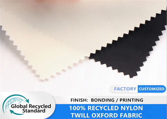Tela impermeável reciclada de Eco da bagagem da trouxa da ligação do nylon da sarja