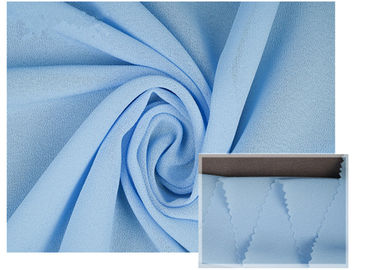 100% luz suave do poliéster - tela chiffon azul respirável para o vestido/calças do verão