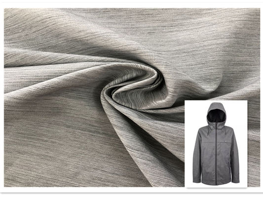 Estiramento de superfície liso dois da tela de Elastane do poliéster 100 - Tone Coating Good Dimensional Stability